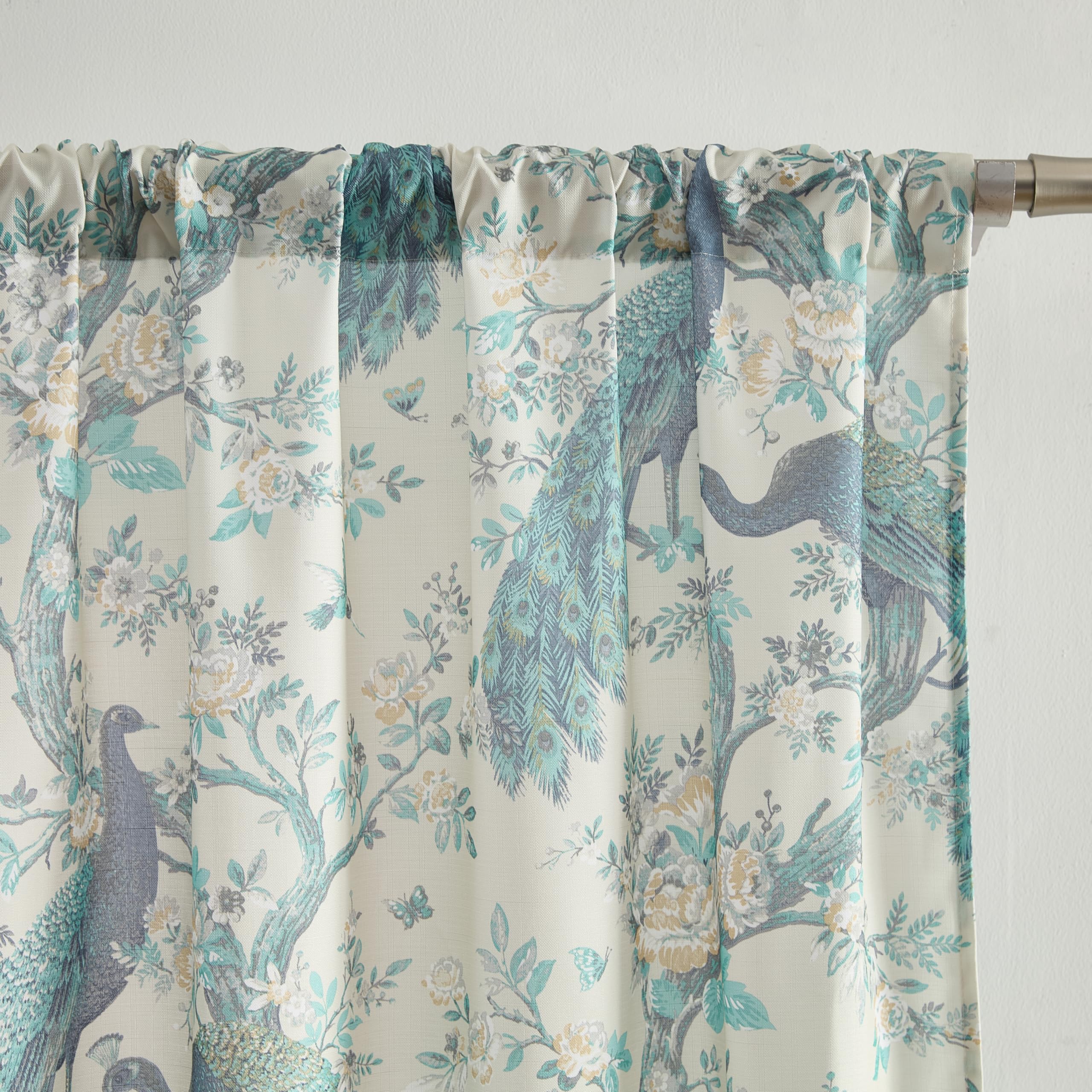 Amazon｜Laura Ashley Belvedere ウィンドウカーテン、幅38インチ x 長